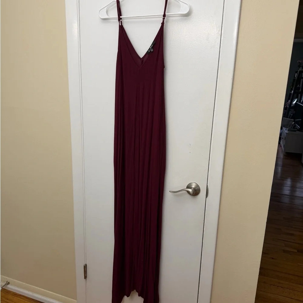 Maroon Maxi Dress